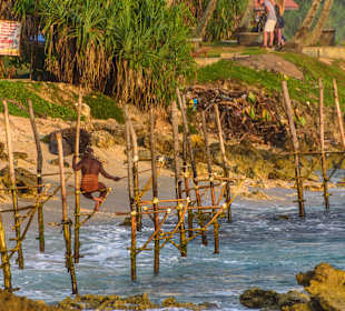 Stelzenfischer Koggala Beach