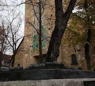 Blindenstadtmodell vor der St.Agatha Kirche 