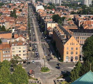 Blick von der Kirche in die Stadt 1