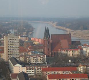 Friedenskirche von oben