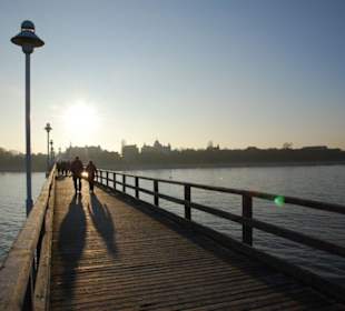 Blick von der Seebrücke Richtung Strand