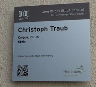 Skulptur Chorpus von Christoph Traub