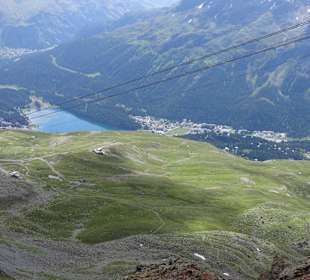 Blick Piz Nair nach St.Moritz