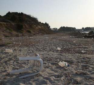 Strand wenige Meter vom Mastichari Bay Hotel