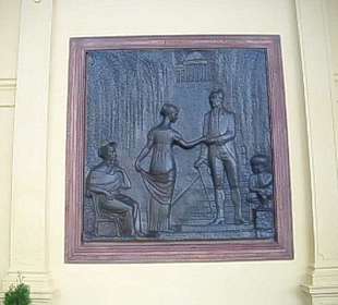 Wandrelief in der Wandelhalle