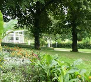 Unterwegs im Kurpark von Bad Mergentheim