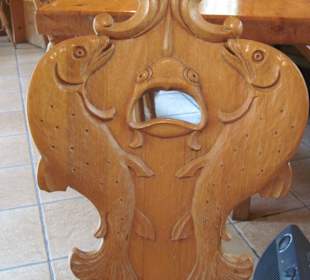 Schön - Stuhl mit Fischen