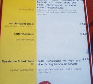 Die Speisekarte-/Angebote Unterkofler