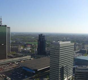 Widok z pałacu kultury