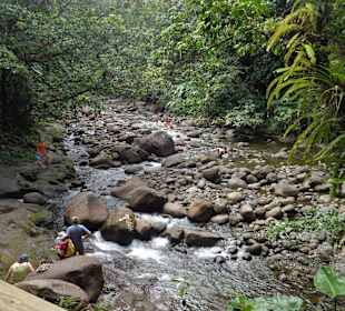 Bei den Wasserfällen