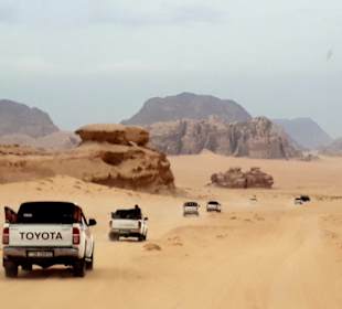 Wüstenlandschaft Wadi Rum