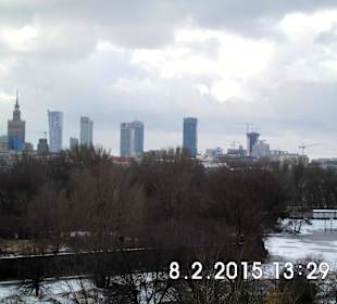 Warszawski Skyline z praskiej strony.