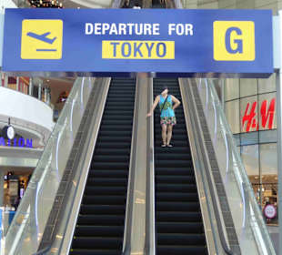 Längste Rolltreppe zum Auflug nach Tokyo