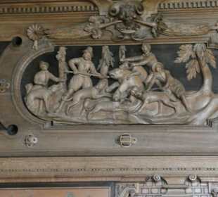 Das Jagdintarsienzimmer in der Veste Coburg