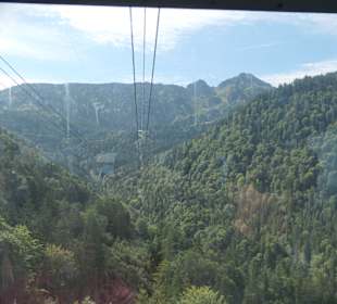 Fahrt mit der Hochfelln-Seilbahn