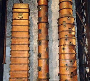 Destillierkolonnen im Museum Stella Matutina