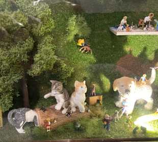 Auf dem Weg zur Toilette