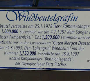 Beim Café Windbeutelgräfin in Ruhpolding