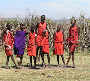 Im Massai Dorf
