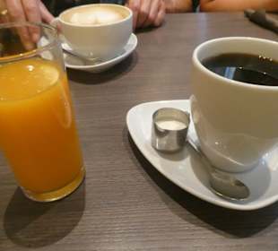 Mal wieder zum Frühstück im Café M in Volkach