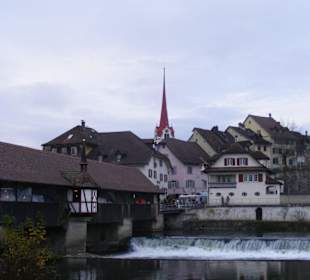Flussansicht in Bremgarten