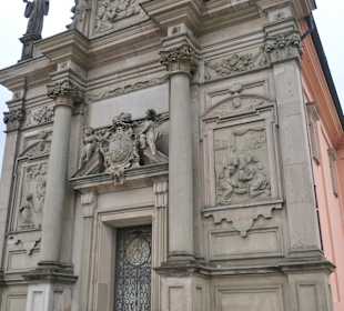 Blick zur Einsiedelner Kapelle in Rastatt