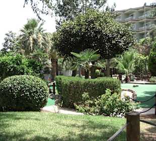 Teil der Minigolfanlage