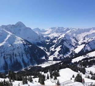 Skifahren mit Aussicht