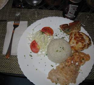 Essen in privater Runde, sehr lecker