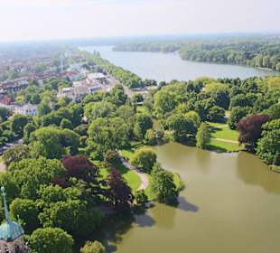 Maschsee von der Rathauskuppel gesehen