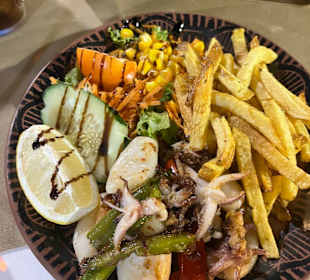 Unser Essen im Restaurant