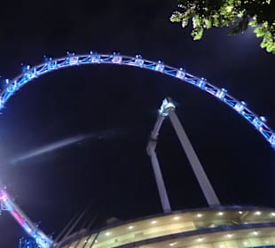 Singapur Flyer nachts