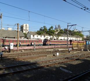 Fernzug wird bereitgestellt