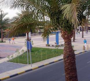 Andere Straßenseite vom Hotel Giftun Azur