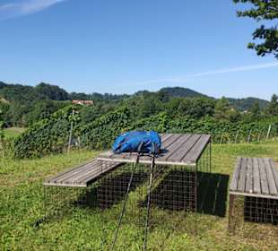 Rastplatz im Weingarten