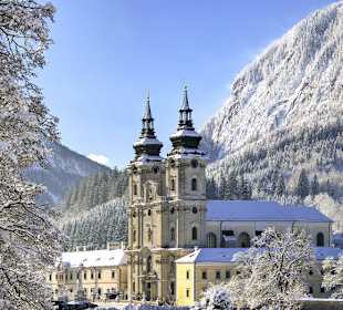 Bick auf die Stiftskirche Spital am Pyhrn