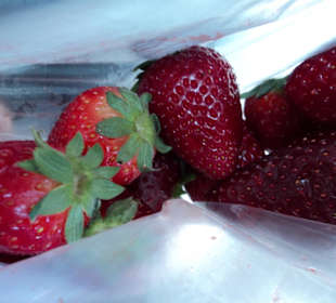 Erdbeeren vom Markt in Arta