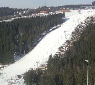 Blick zum Vierersessellift