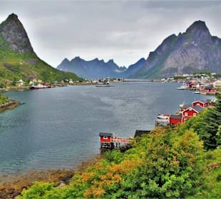 Blick vom View-Point auf Reine und die Bucht