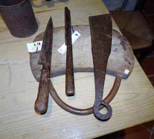 In einer Bauernküche im Museo Etnografico