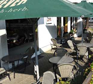 Blick auf die Terrassenplätze