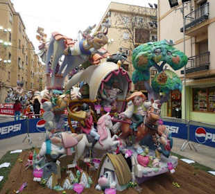Fin de semana en fallas de valencia