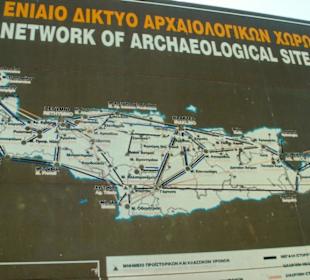 Plan bei Arkadi Kloster