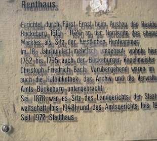 Stadthaus / Renthaus Infotafel