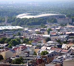 Zentralstadion - Blick vom MDR Hochhaus