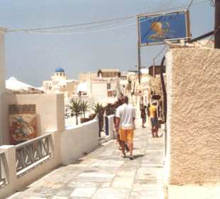 Bild in einer schönen Stadt auf Santorin