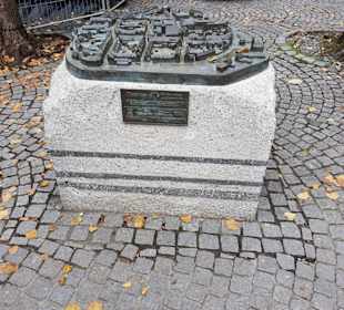 Blindenstadtmodell vor der St.Agatha Kirche 