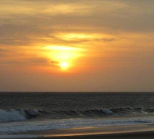 Sonnenuntergang am Santa Monica Beach