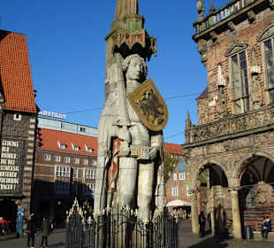 Der Bremer Roland auf dem Marktplatz