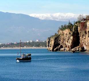Der Hafen von Antalya im Winter